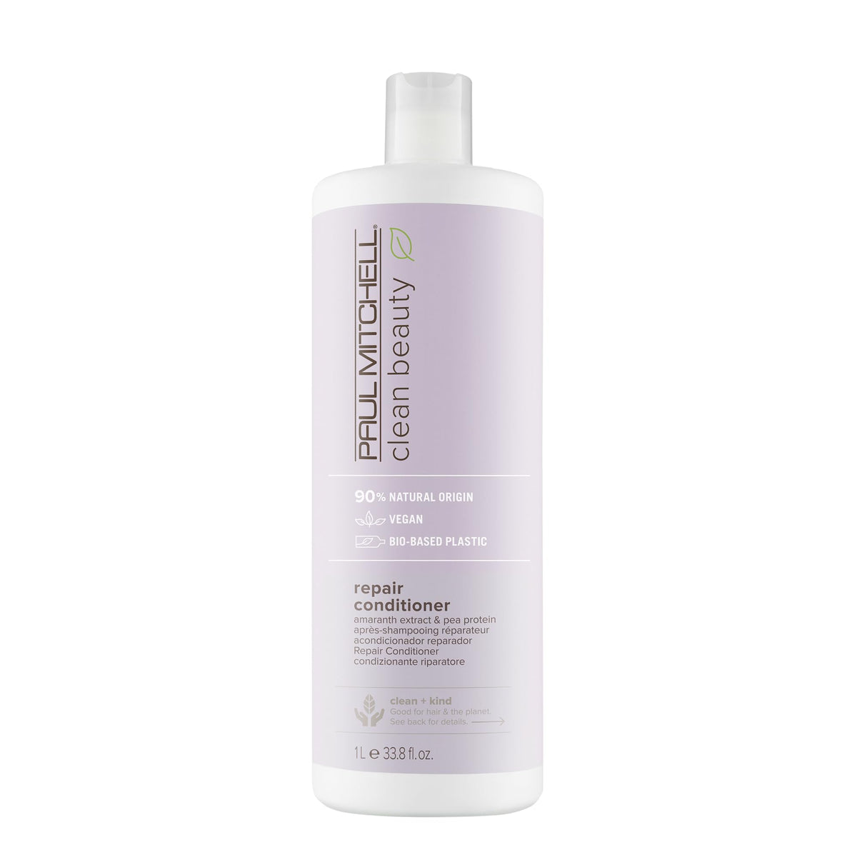 Paul Mitchell Clean Beauty Repair Conditioner bottle closeup showing rich conditioning