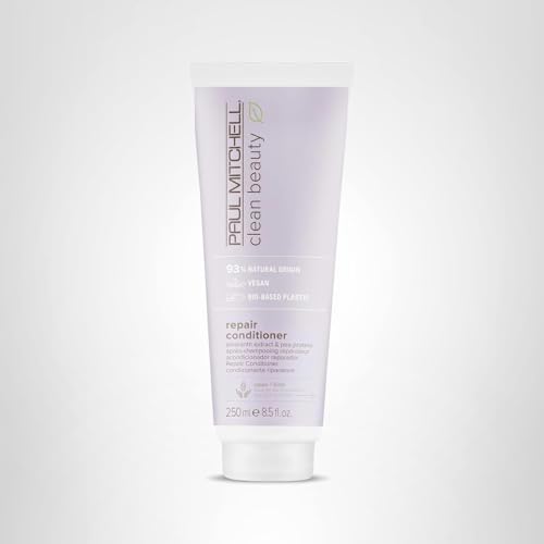 Paul Mitchell Clean Beauty Repair Conditioner consistency ready for indulgent self-care routine.