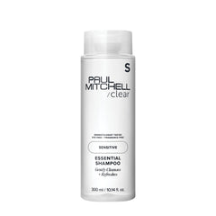 Paul Mitchell Clear Essential Shampoo fragrance-free bottle for sensitive scalp daily cleansing.