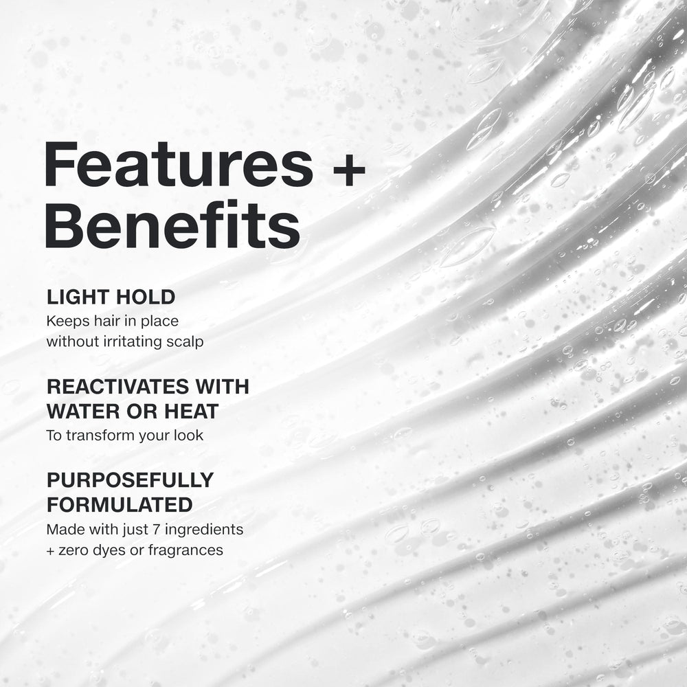 Paul Mitchell Clear Styling Glaze texture close-up highlights light hold for all hair types