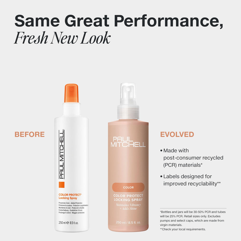 Paul Mitchell Color Protect Locking Spray nozzle close-up highlights easy, even application for color-treated hair