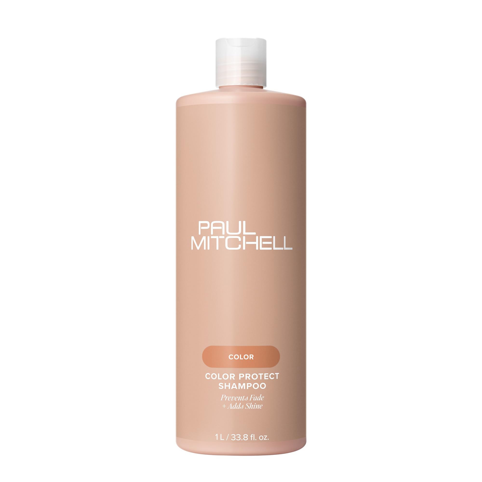 Paul Mitchell Color Protect Shampoo bottle-front shows color protection benefits