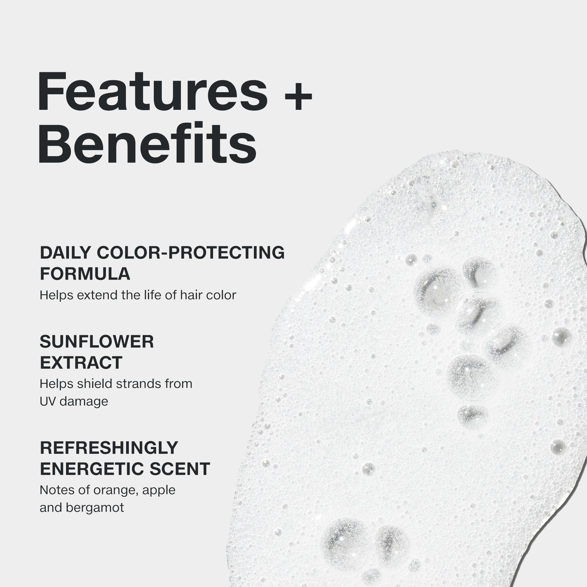 Paul Mitchell Color Protect Shampoo highlights sun-protection for color-treated hair.