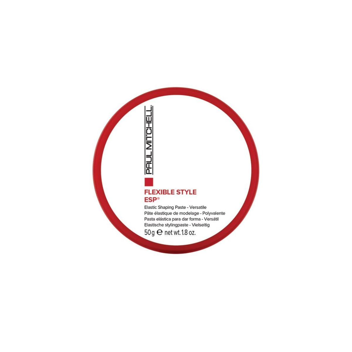 Paul Mitchell ESP Elastic Shaping Paste texture close-up highlights flexible hold.