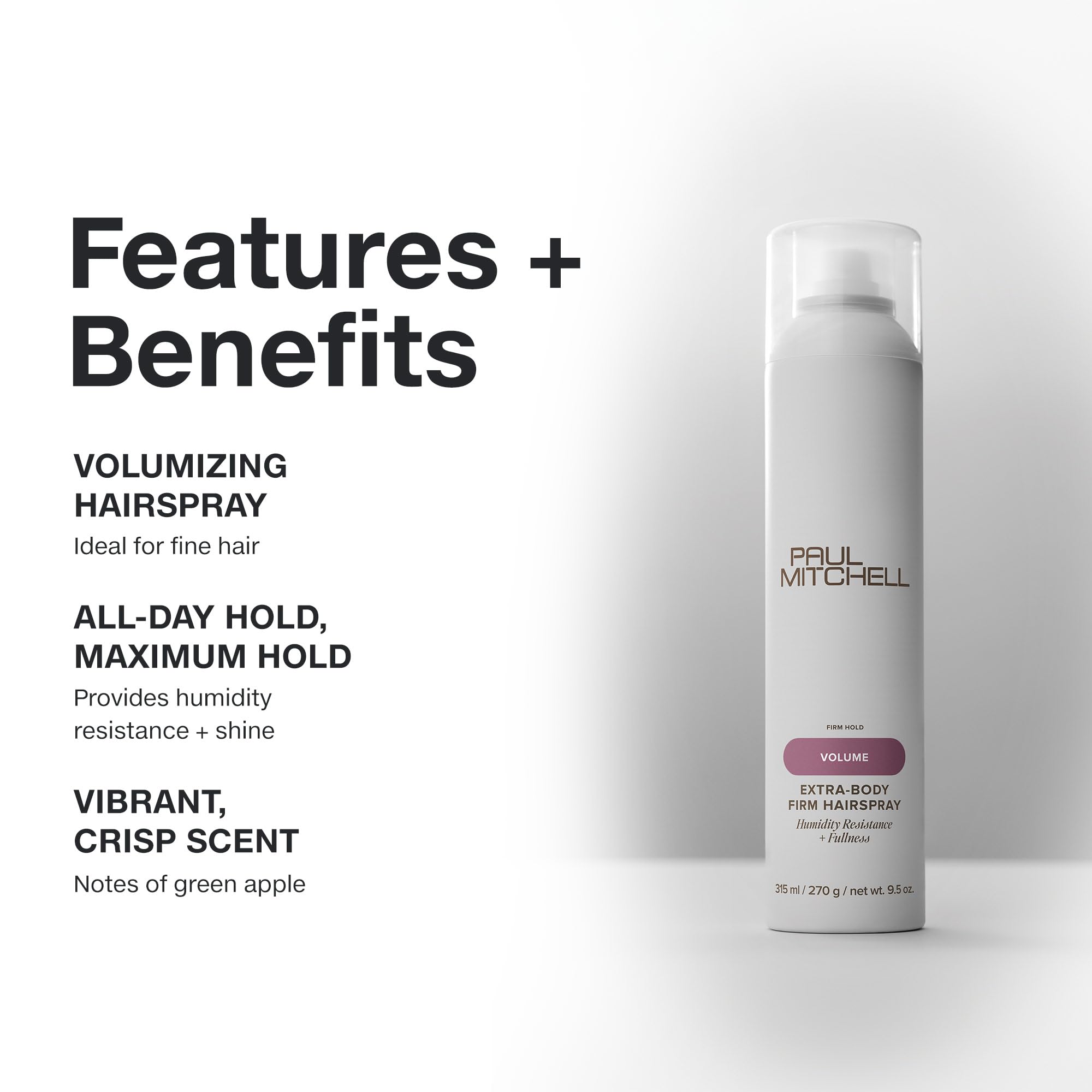 Shiny hair after applying Paul Mitchell Extra-Body Firm Hairspray in sunlight