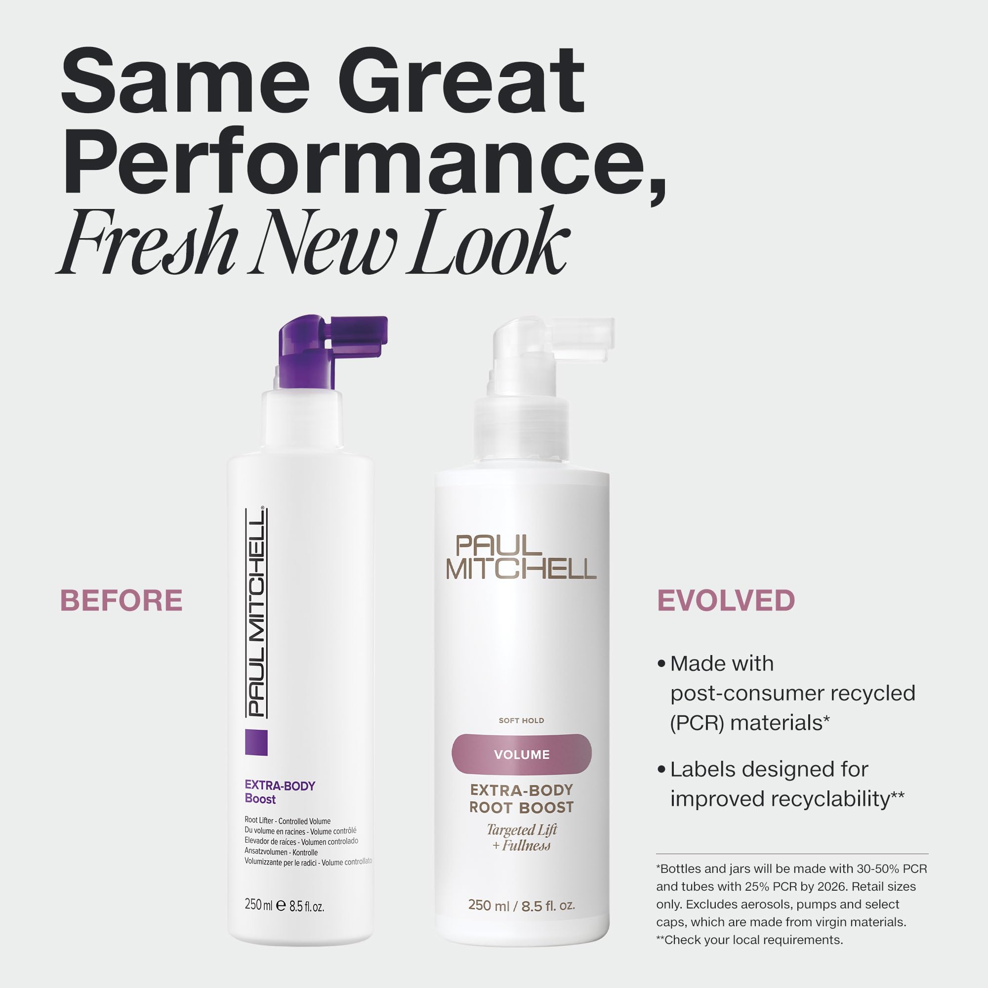 Paul Mitchell Extra-Body Root Boost bottle-closeup highlights volumizing formula for fine hair