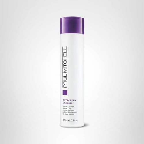 Paul Mitchell Extra-Body Shampoo product shot highlights apple fragrance notes