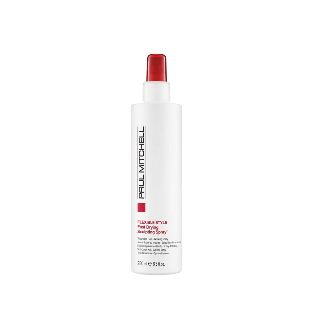 Paul Mitchell Fast Drying Sculpting Hairspray bottle pour for quick styling