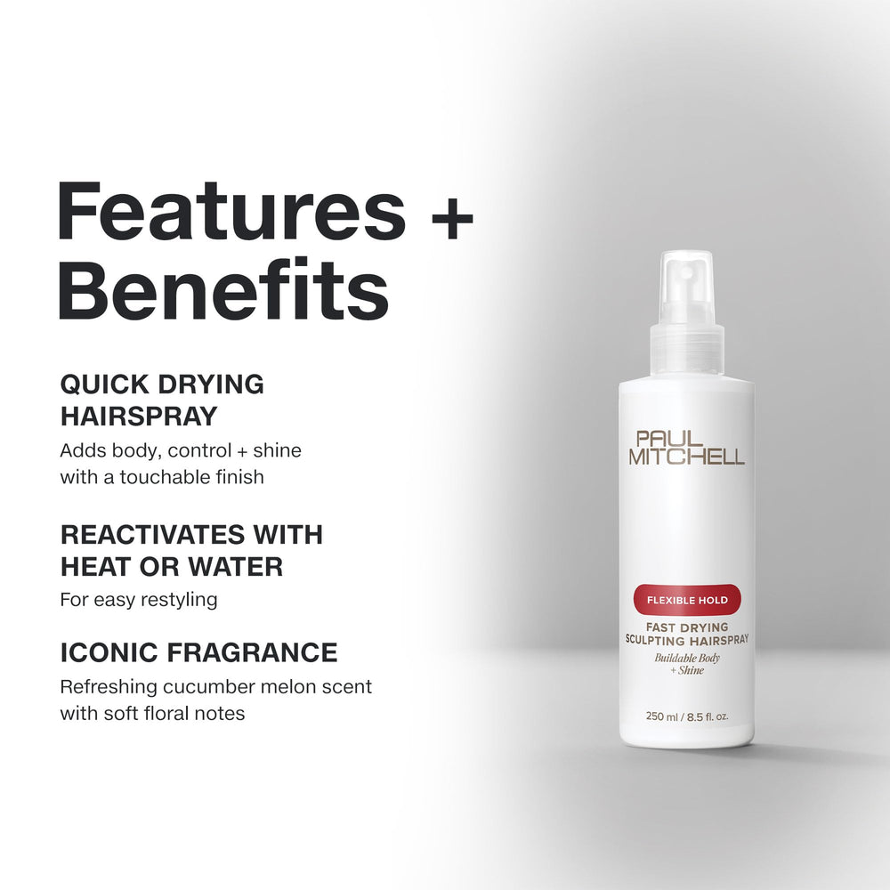 Paul Mitchell hairspray highlights texture and body on hair