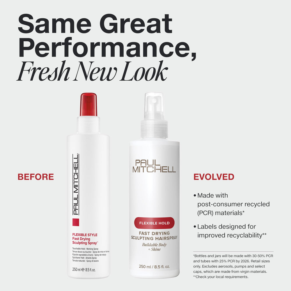 Paul Mitchell hairspray spray-action delivers quick-drying control