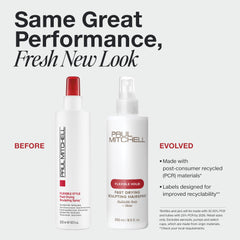 Paul Mitchell Fast Drying Sculpting Hairspray spray nozzle application for flexible hold
