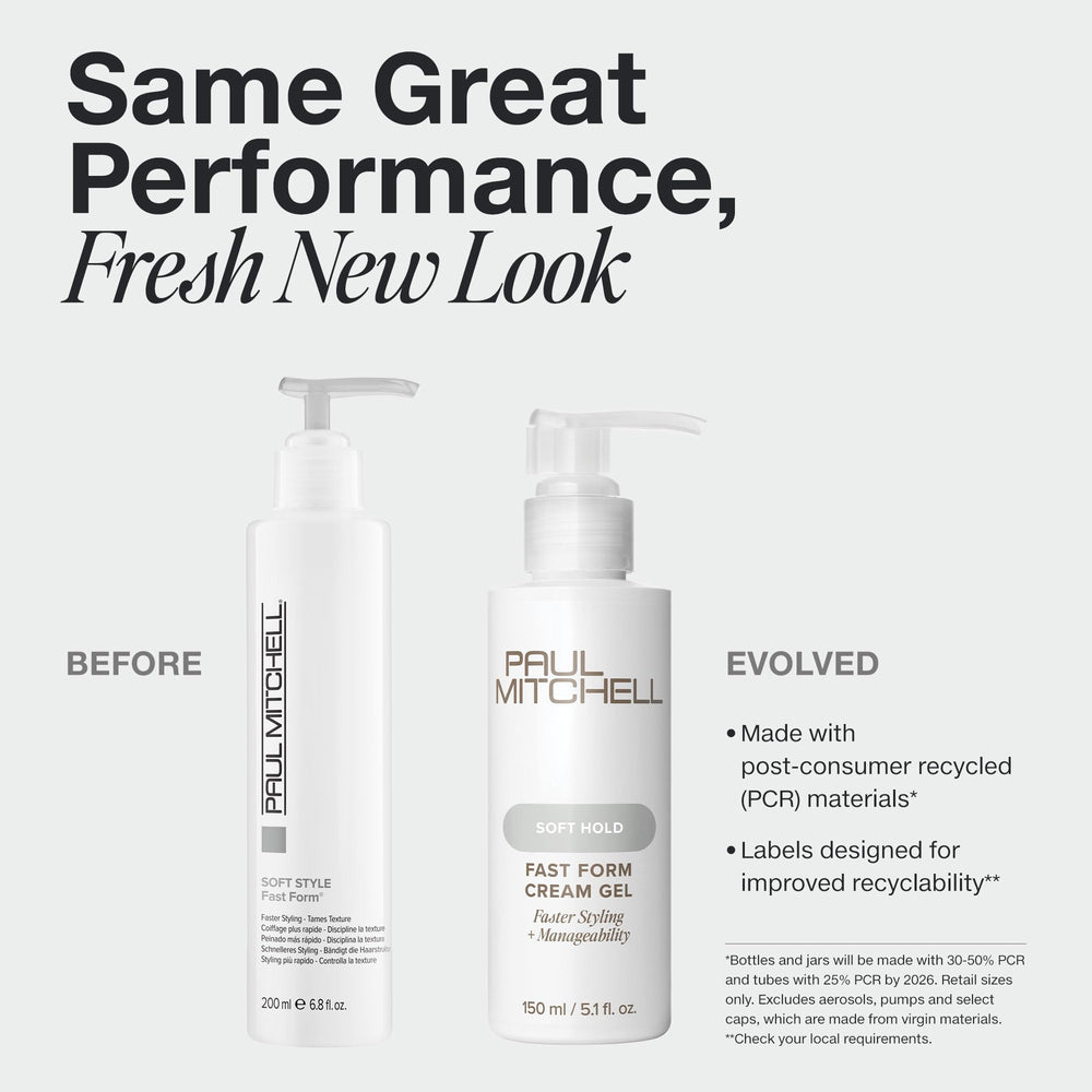 Paul Mitchell Fast Form pump top for easy, mess-free application