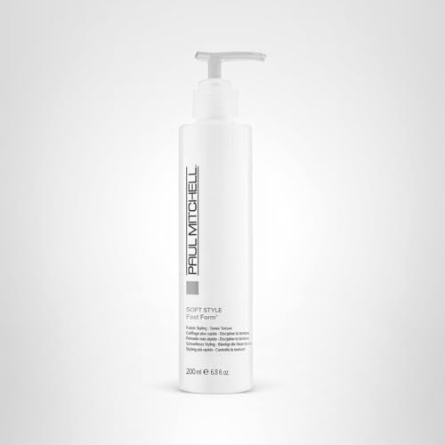 Paul Mitchell Fast Form close-up shows smooth, glossy hair