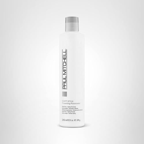 Paul Mitchell Foaming Pomade application routine shows easy distribution
