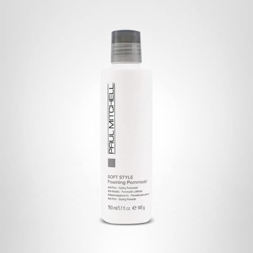 Paul Mitchell Foaming Pomade packaging uses PCR materials for eco-conscious packaging.
