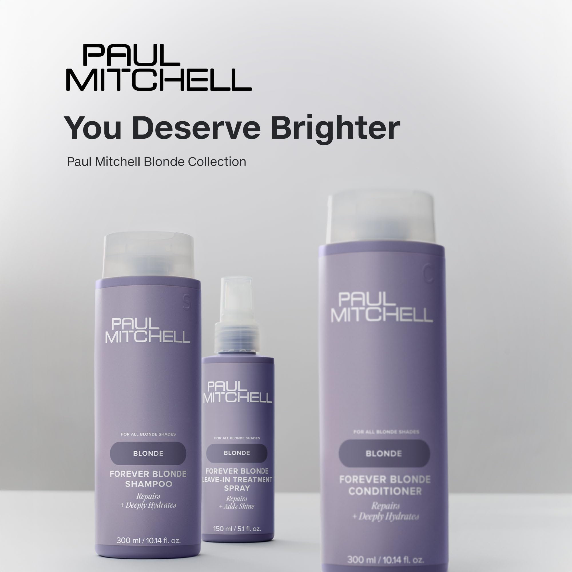 Paul Mitchell Forever Blonde macadamia nut oil for smooth, light conditioning.