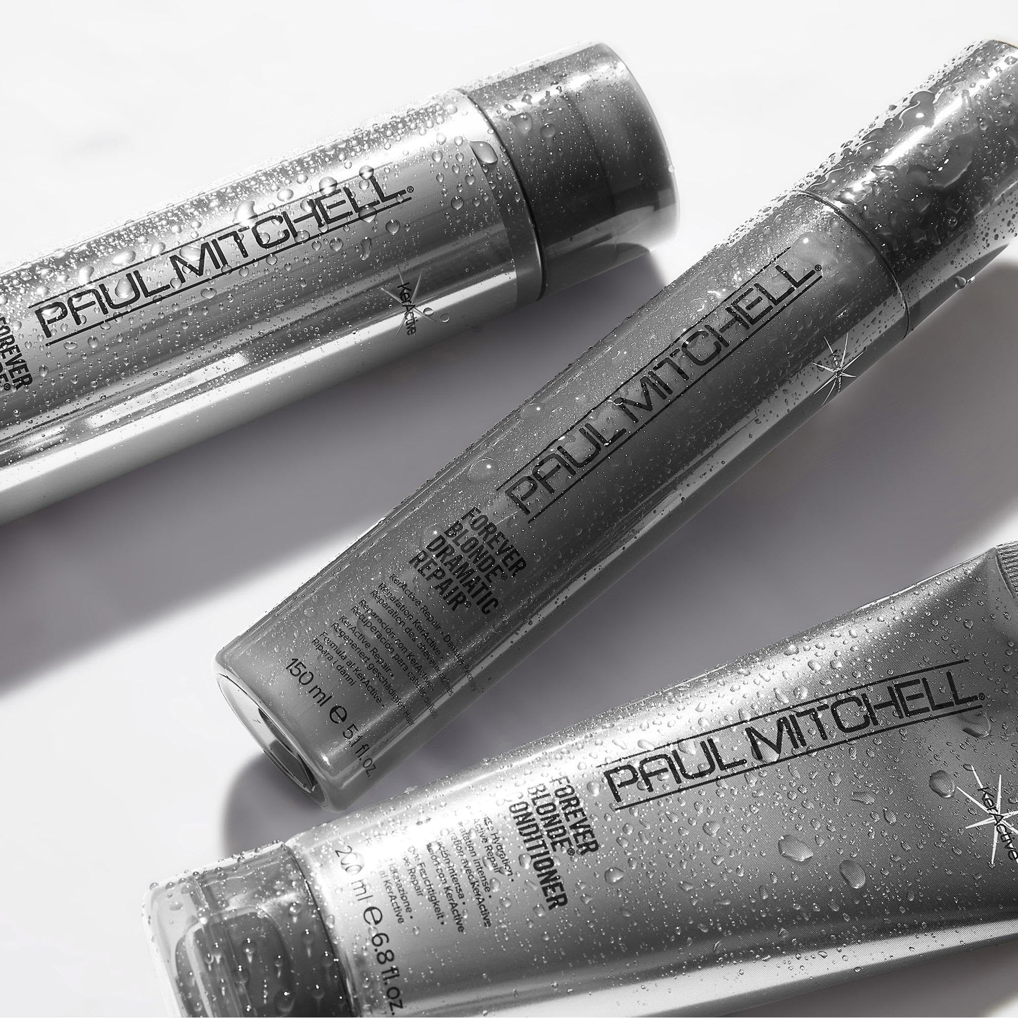 Safflower oleosomes and macadamia oil highlighted in Forever Blonde formula.