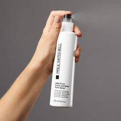Paul Mitchell Freeze and Shine close-up hair shaft showcases radiant shine and defined style.