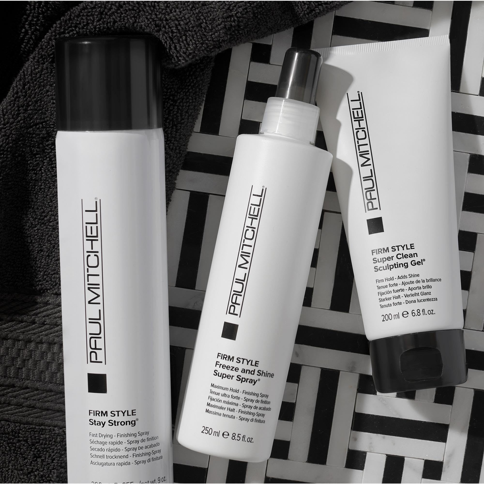 Paul Mitchell Freeze and Shine used on coarse hair adds texture and hold.