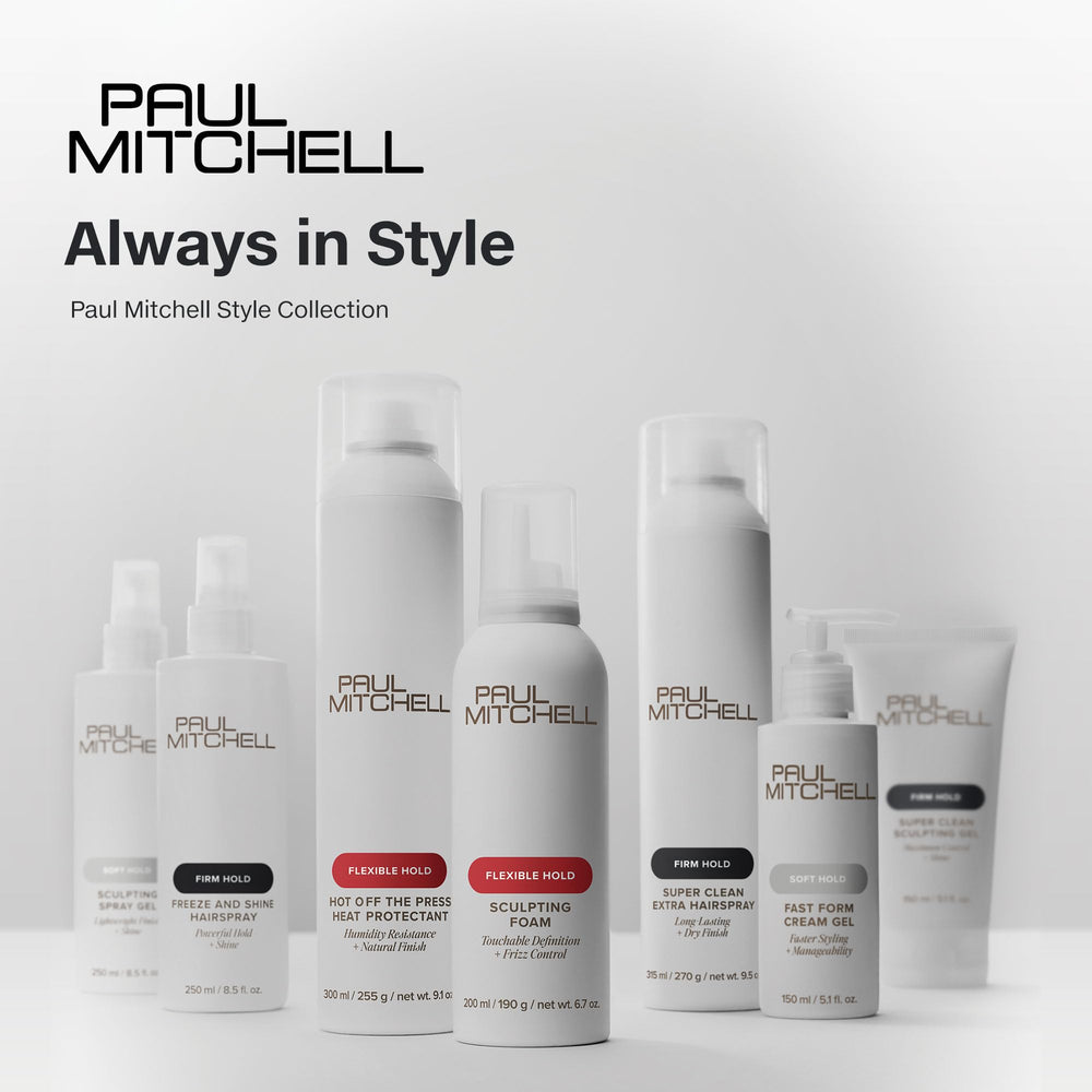 Paul Mitchell Freeze and Shine cucumber-melon fragrance evokes refreshing scent.
