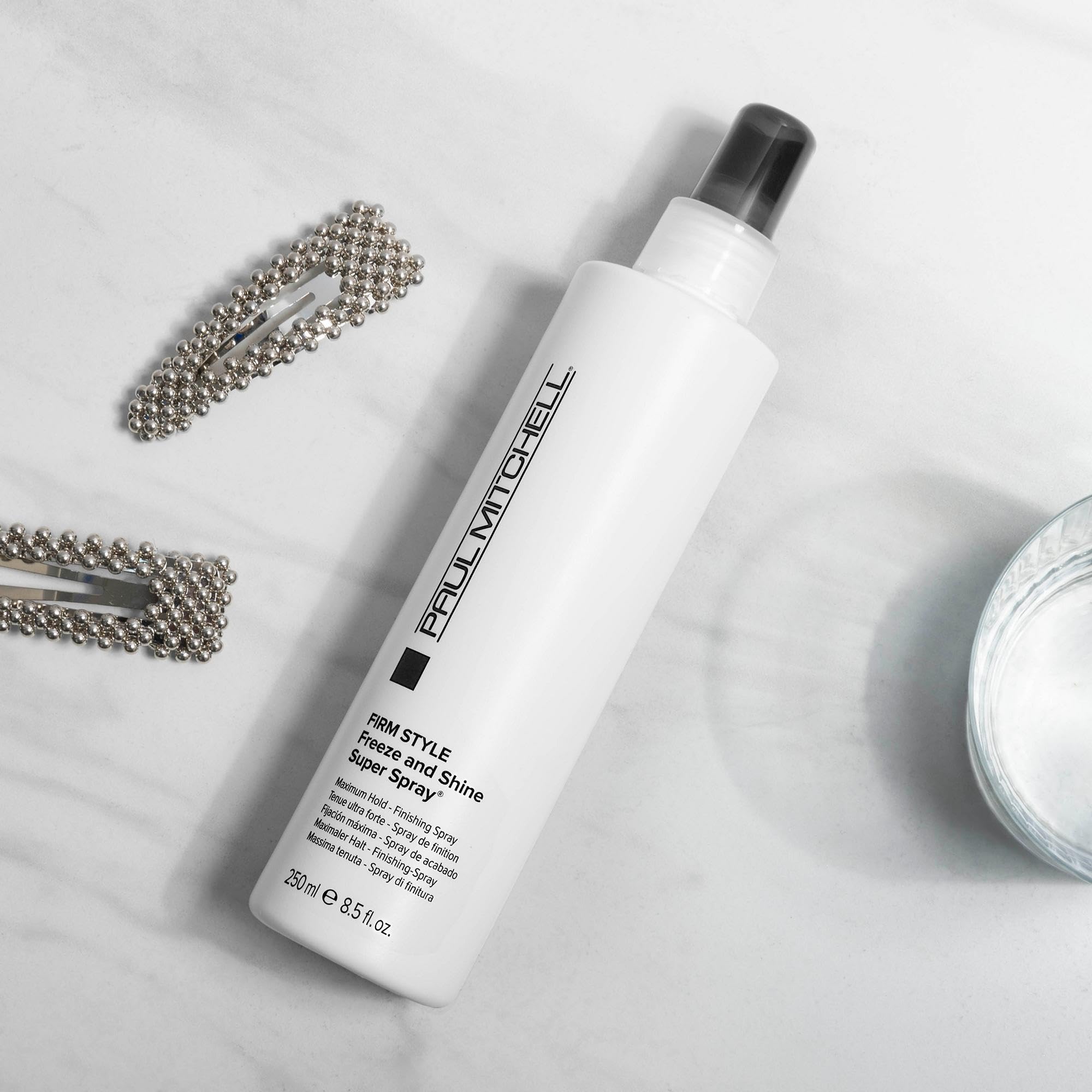 Paul Mitchell packaging with PCR materials shows eco-friendly design and recyclability.