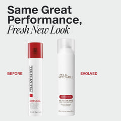 Paul Mitchell Hot Off The Press back bottle with protective barrier seen for heat styling