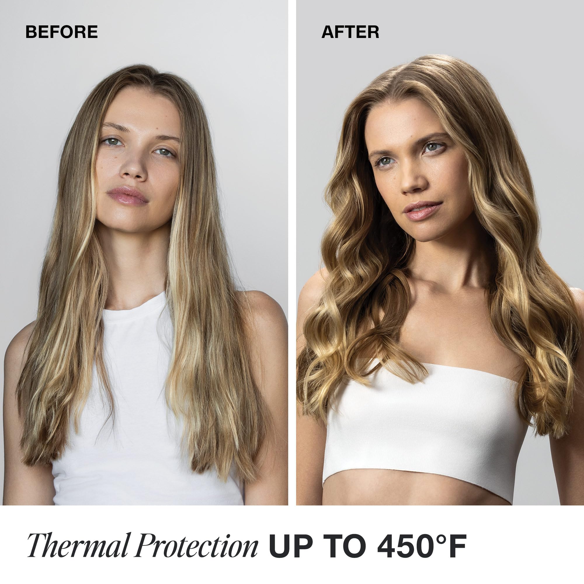 Paul Mitchell Hot Off The Press hands applying spray on damp hair
