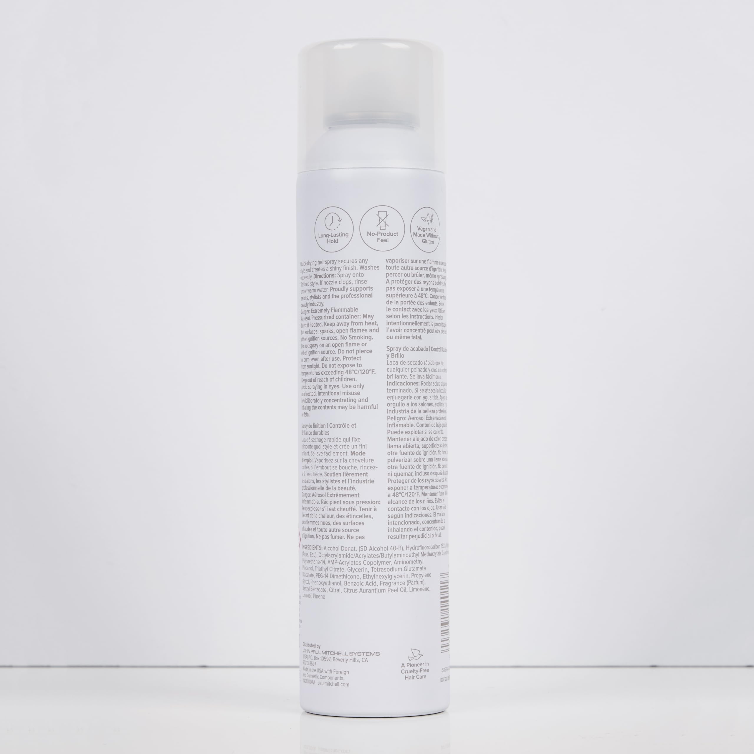 Paul Mitchell Hot Off The Press hair during heat styling showing humidity resistance