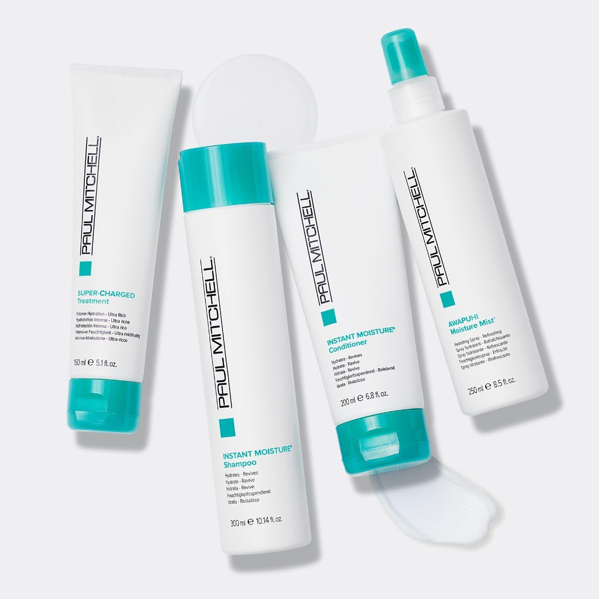 Hair strands show shine after using Paul Mitchell Instant Moisture Conditioner