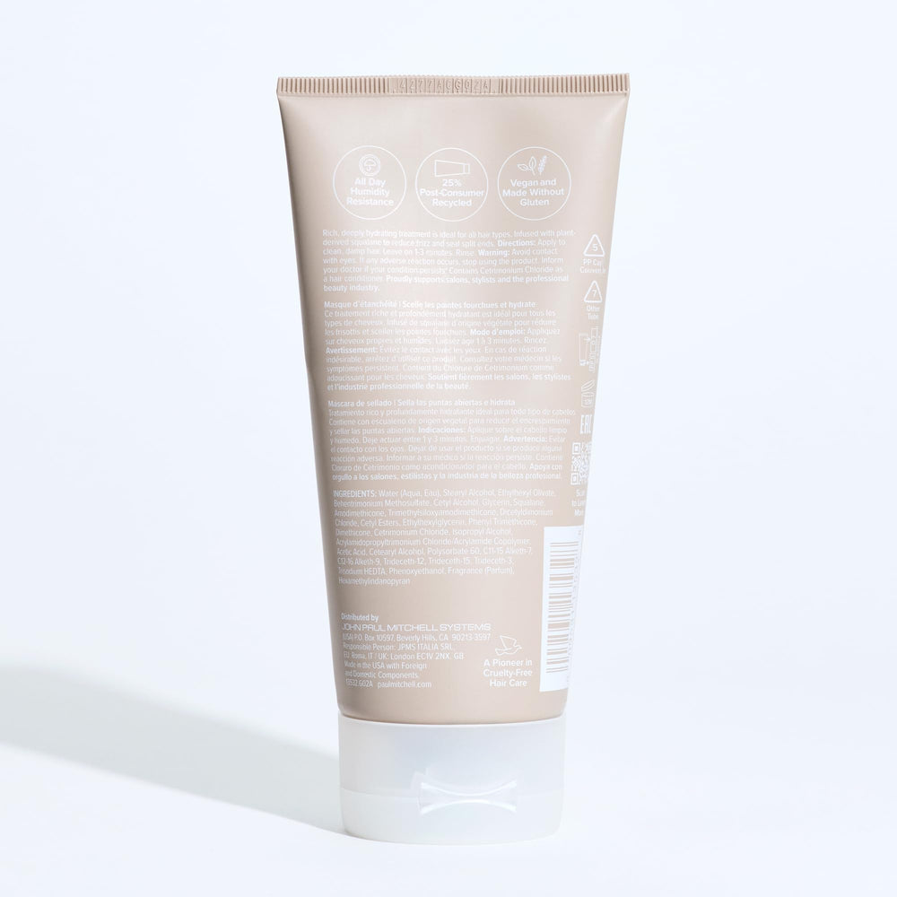 Paul Mitchell Sealing Mask eco packaging — PCR materials support sustainability.