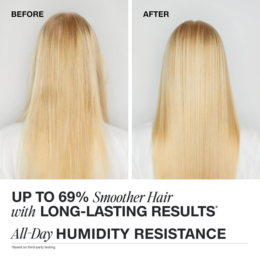 Paul Mitchell Sealing Mask result — silky, smoother hair with long-lasting feel.