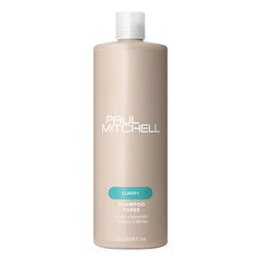 Paul Mitchell Shampoo Three bottle front; clarifying formula helps remove chlorine and minerals.