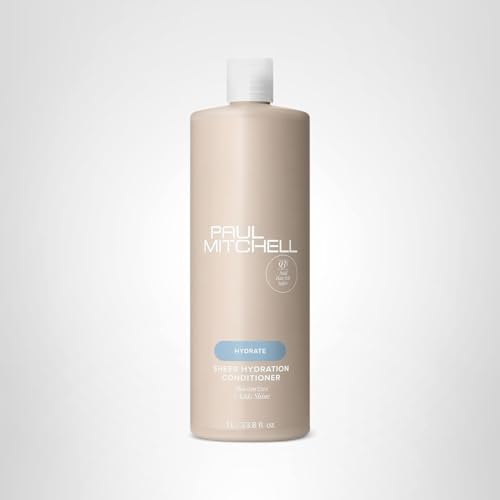 Paul Mitchell Sheer Hydration Conditioner finished strands look soft and healthy.
