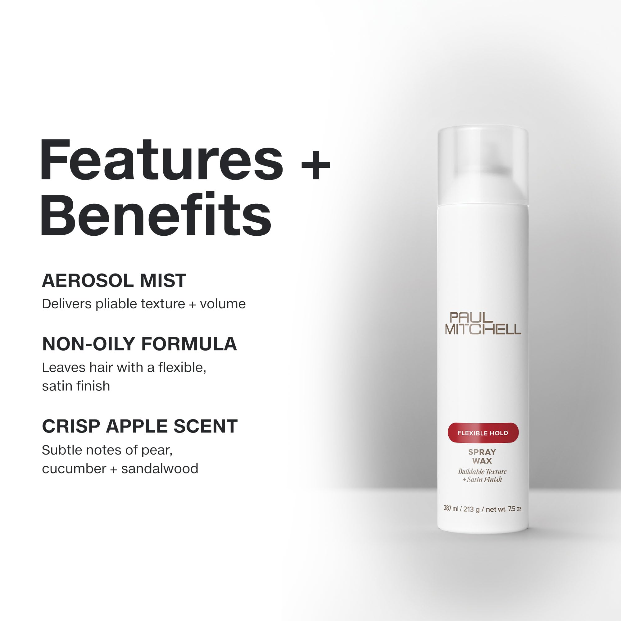 Paul Mitchell Spray Wax frizz-control performance on layered hair.