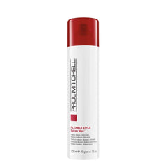 Paul Mitchell Spray Wax aerosol mist delivering pliable texture and volume.