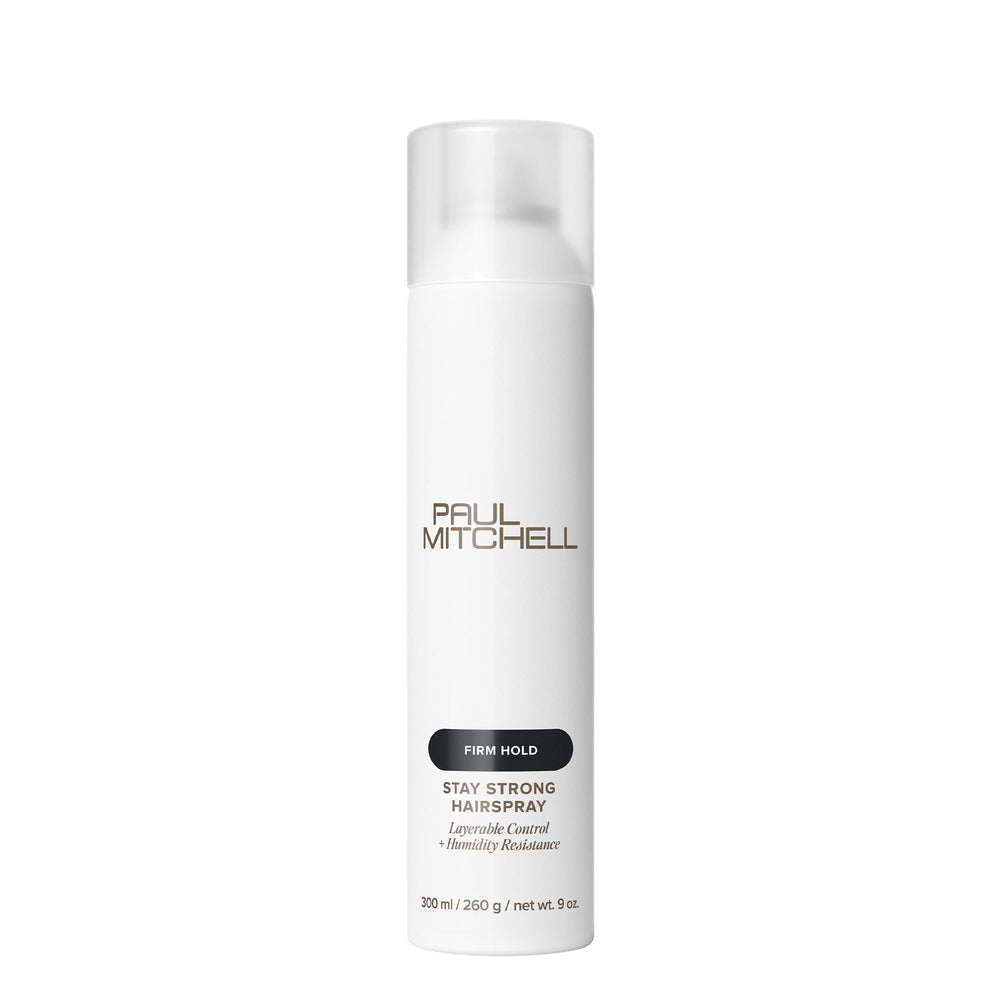 Paul Mitchell Stay Strong hairspray fine-mist application for layered hold