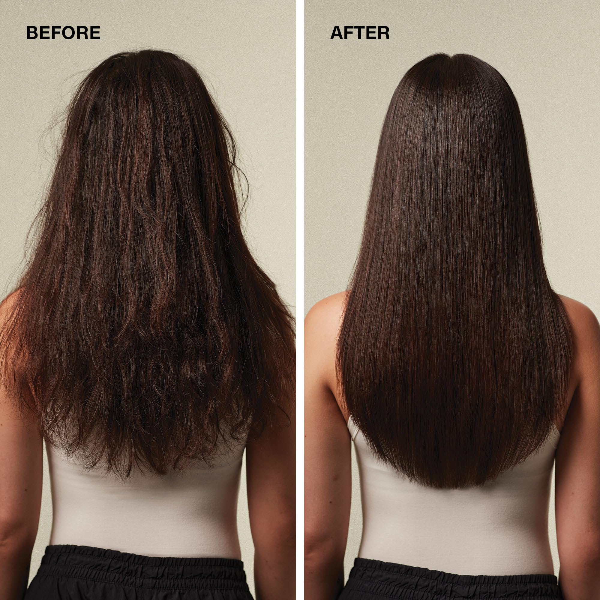 Paul Mitchell Straight Works Serum Gel hair after use delivers soft, silky results.