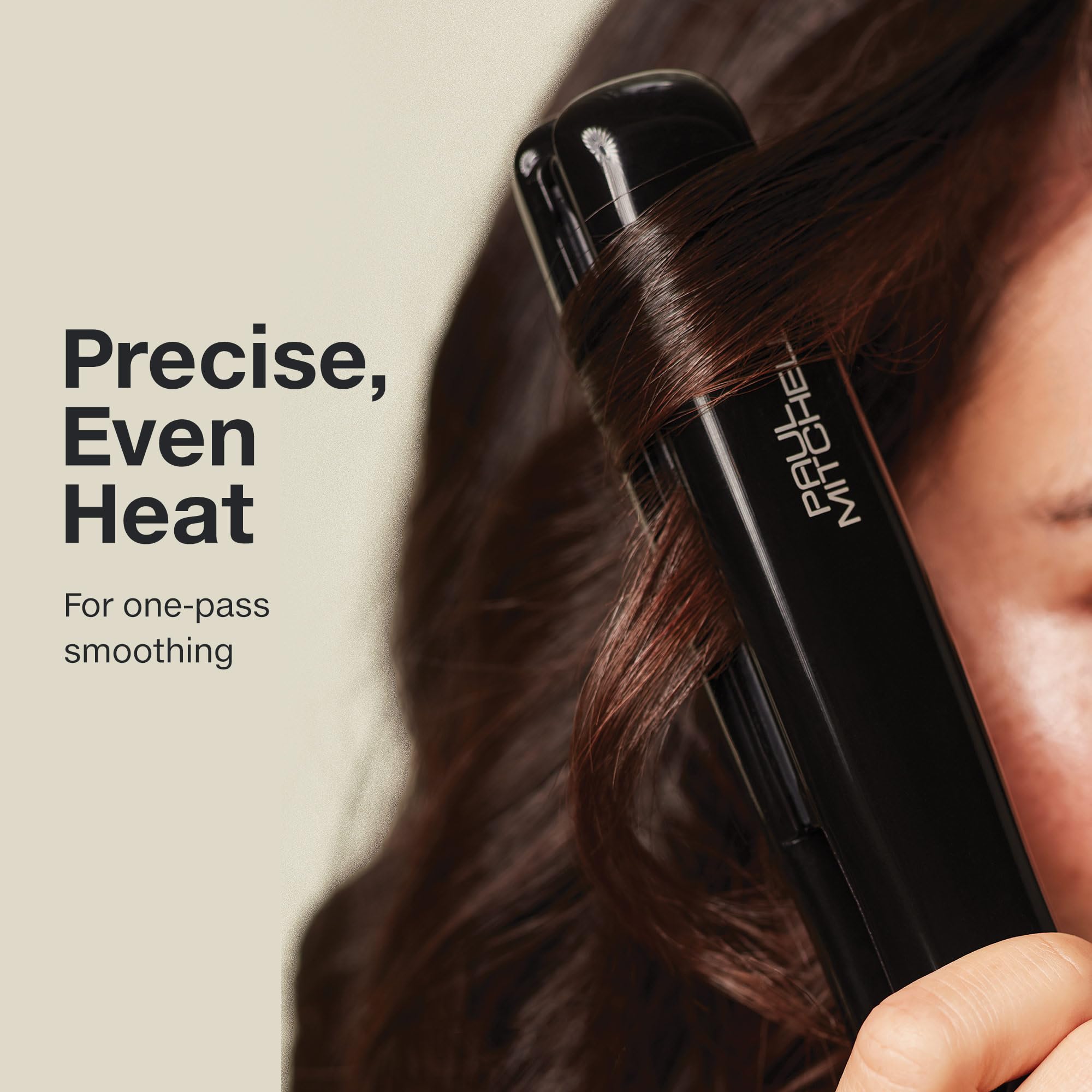 Paul Mitchell Style+ 1-inch ceramic flat iron fast-heat highlights 410°F in 60 seconds for speedy mornings.
