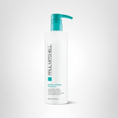 Shiny, hydrated hair after using Paul Mitchell Super-Charged Treatment.