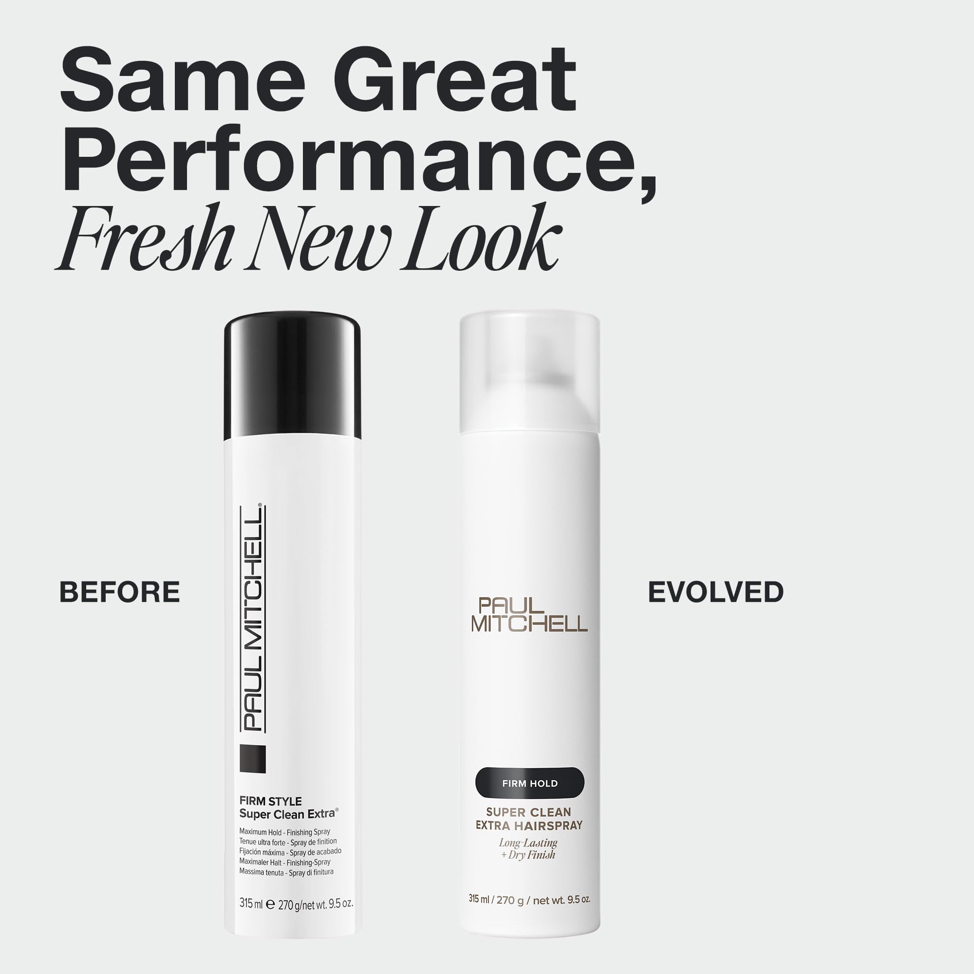 Paul Mitchell Super Clean Extra Hairspray bottle demonstrates humidity resistance for lasting styles.
