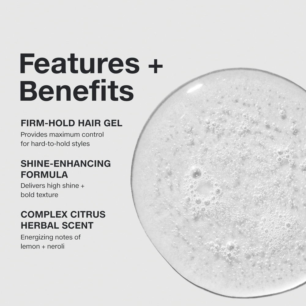 Paul Mitchell Super Clean Sculpting Gel used for a wet-look style