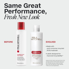 Paul Mitchell glaze in use with dispense action highlighting easy application.