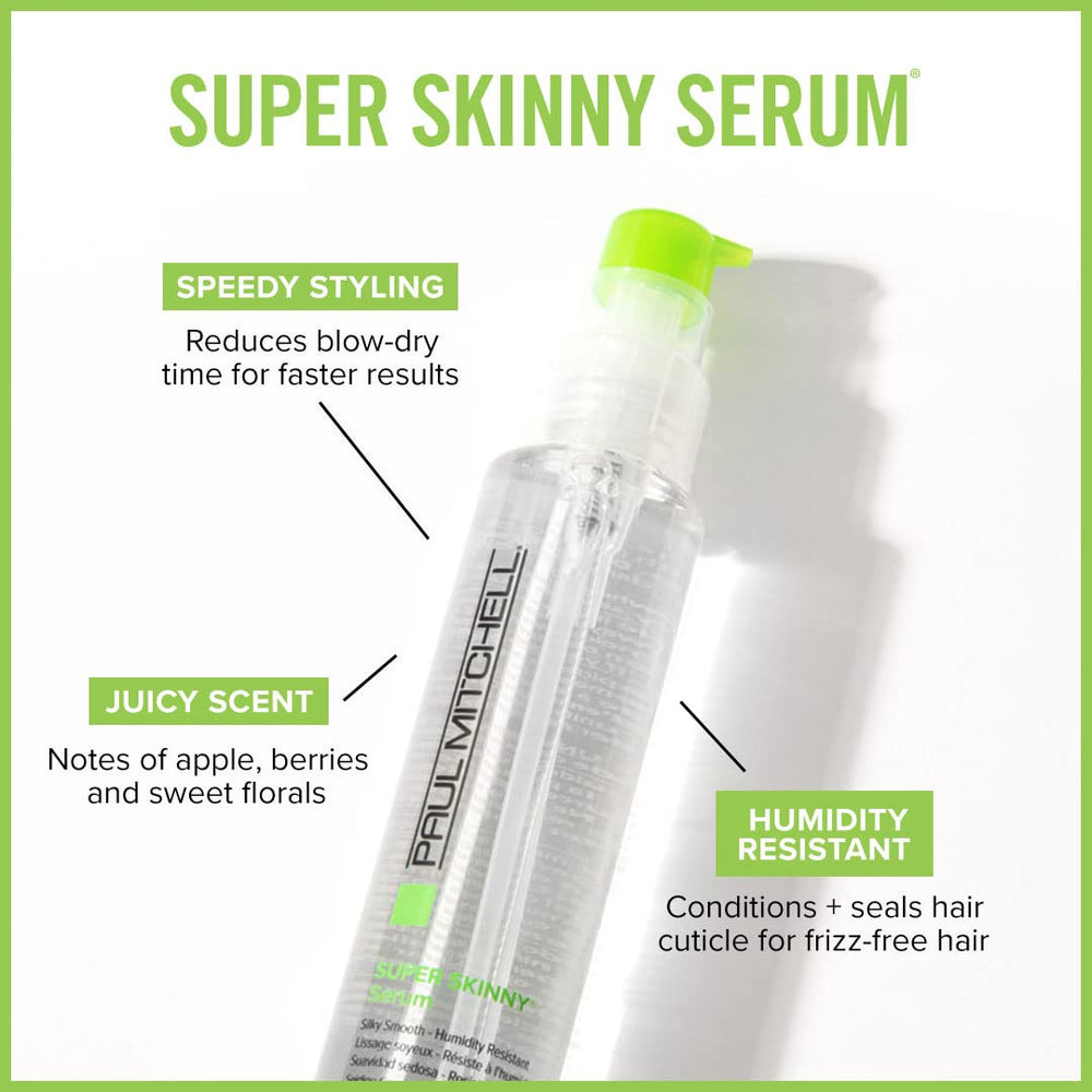 Paul Mitchell serum pump-action enables easy application for faster drying