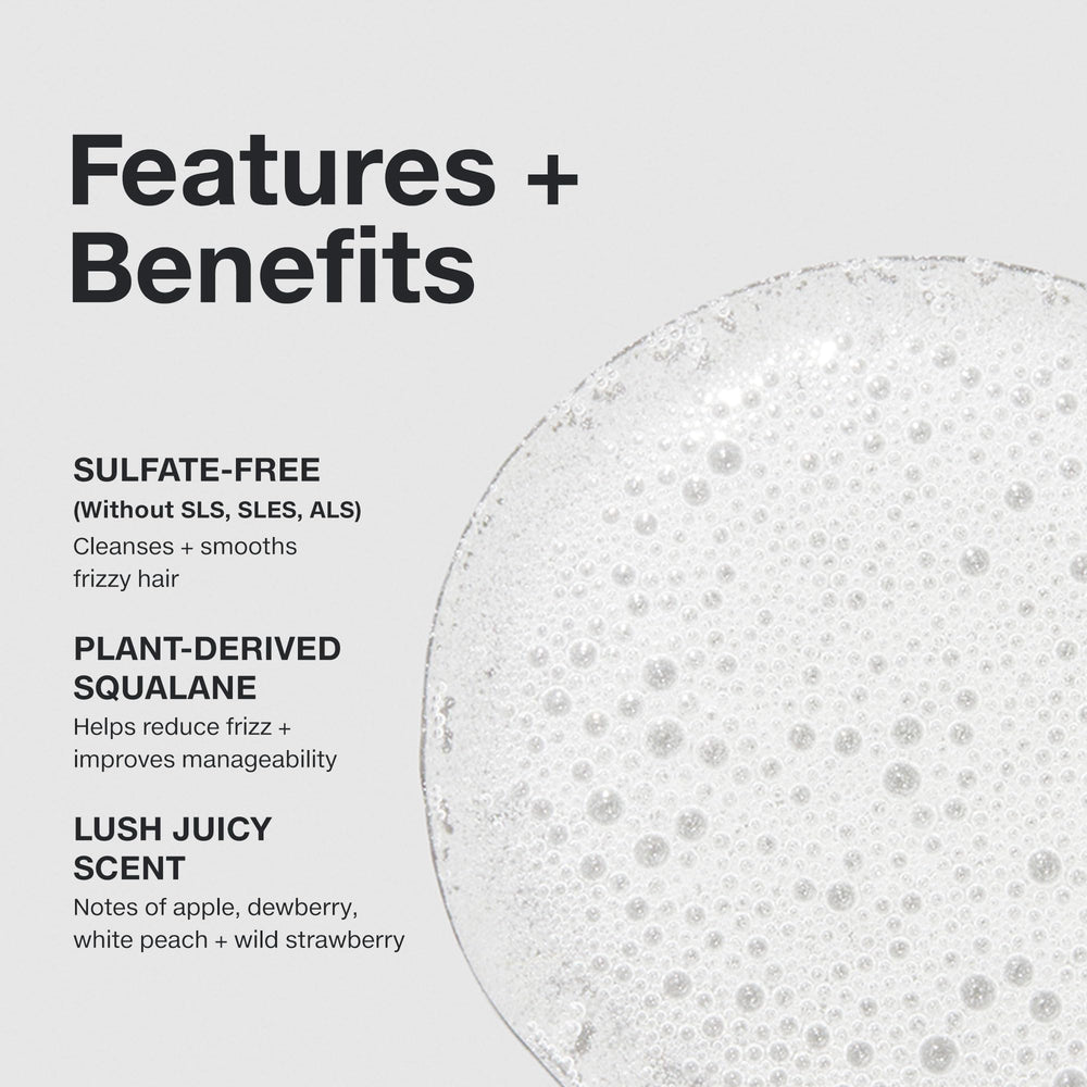 Paul Mitchell shampoo formula uses plant-derived squalane to reduce frizz.