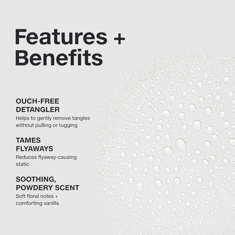 Paul Mitchell Taming Spray demonstrates static reduction for smoother strands.
