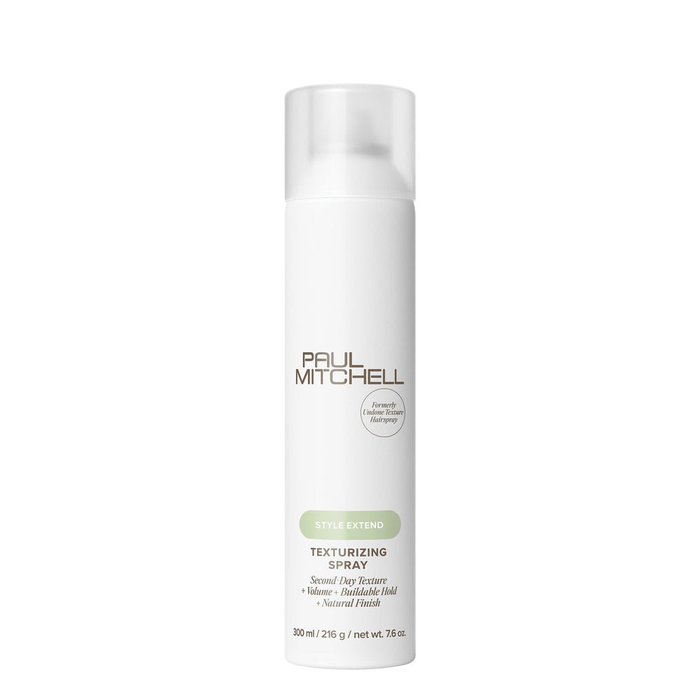 Paul Mitchell Texturizing Spray bottle delivers flexible texture for everyday styling