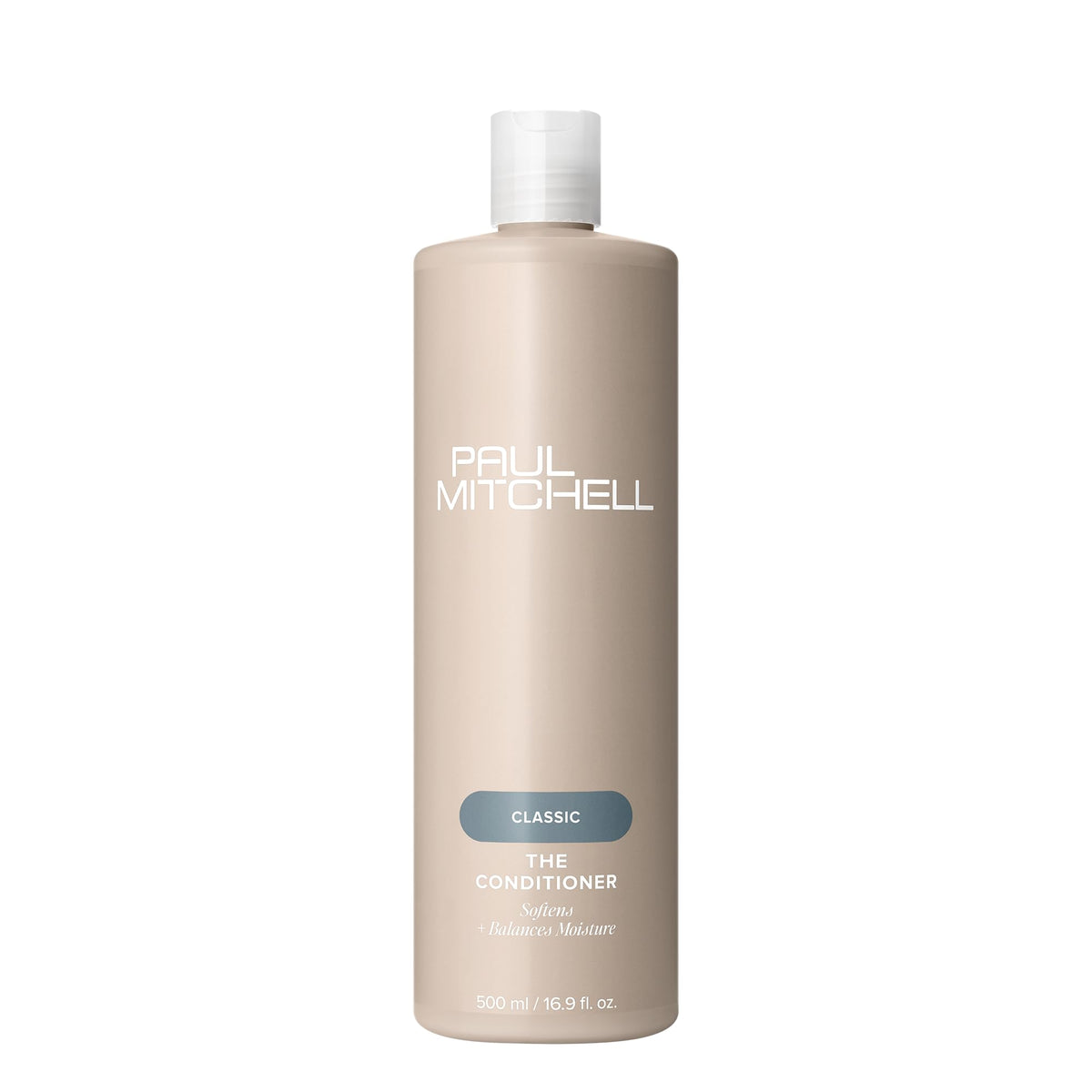 Paul Mitchell The Conditioner bottle front shows lightweight leave-in moisture for all hair types.