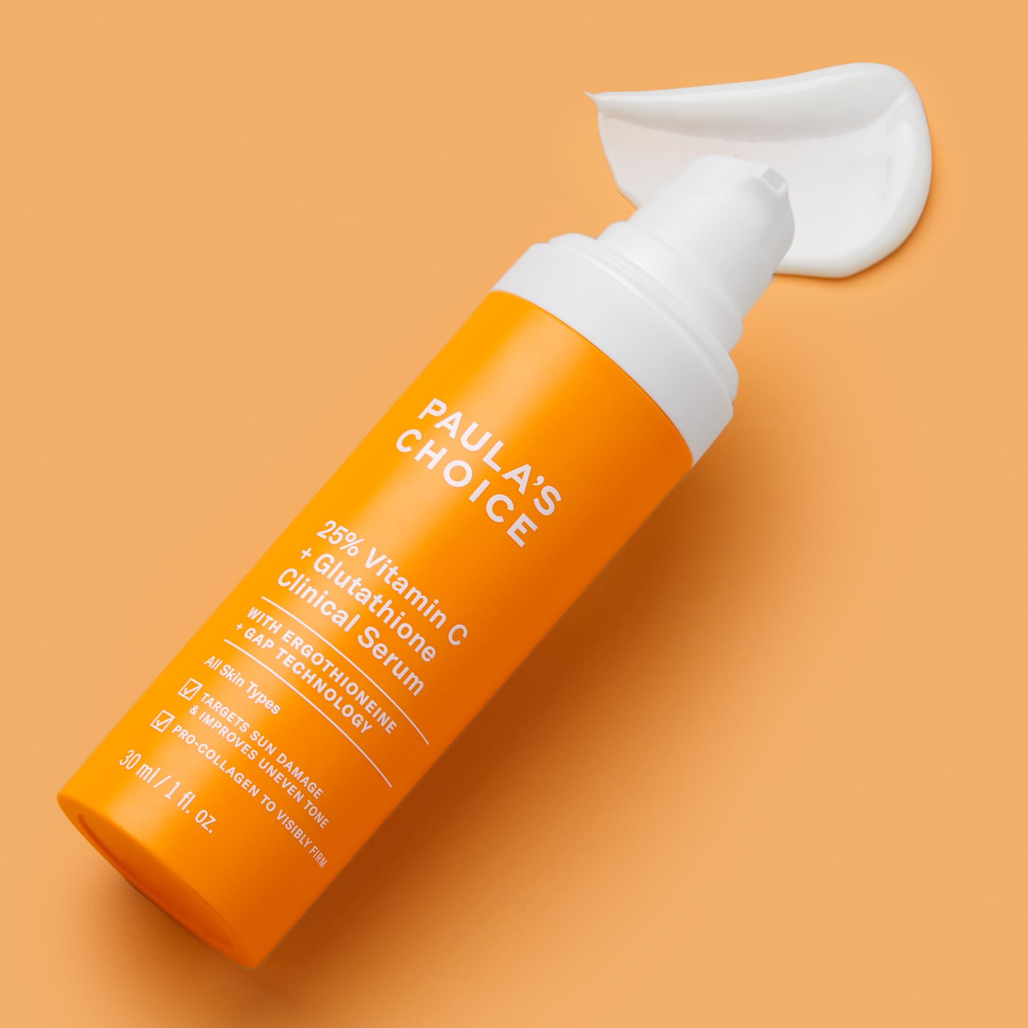 Paula's Choice serum radiance close-up hints at brighter, even-toned skin.