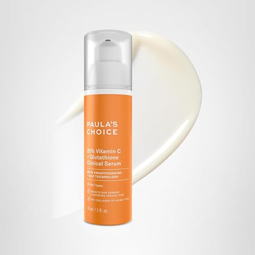 Paula's Choice 25% Vitamin C Serum 1oz packaging highlights travel-friendly size.