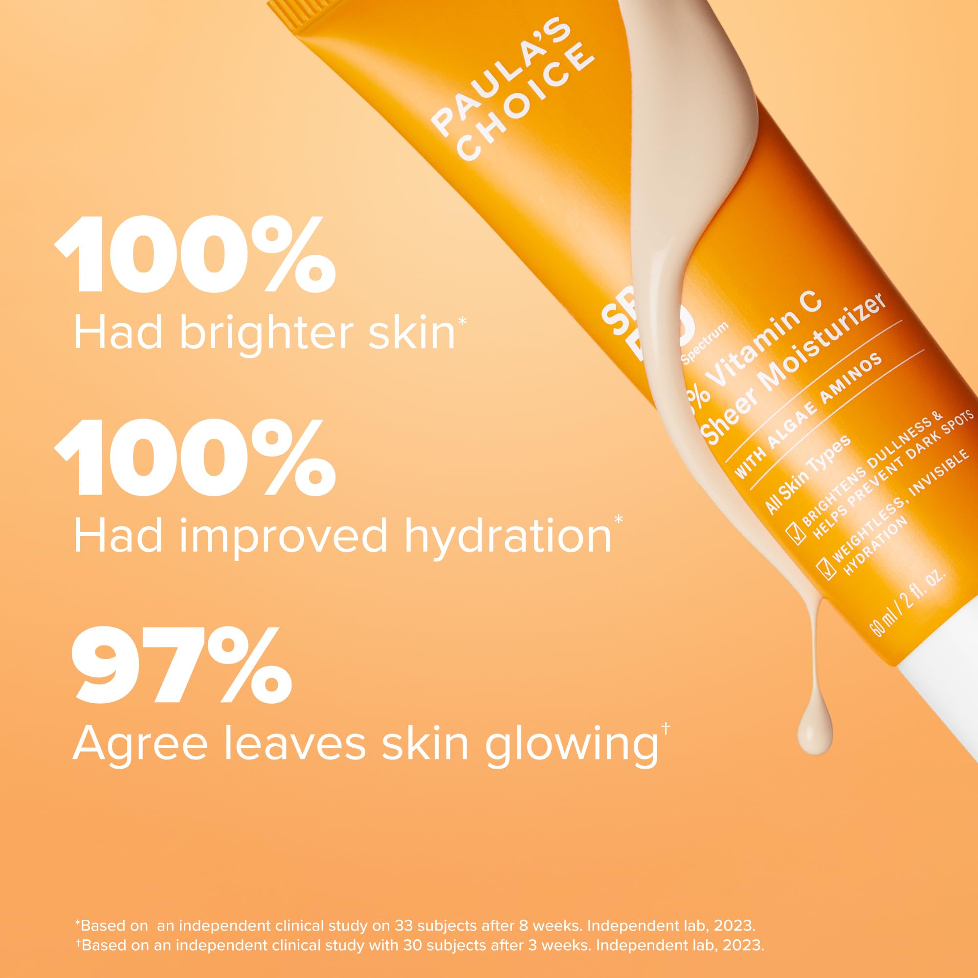 Paula's Choice sunscreen near a bright window suggests skin brightening potential.